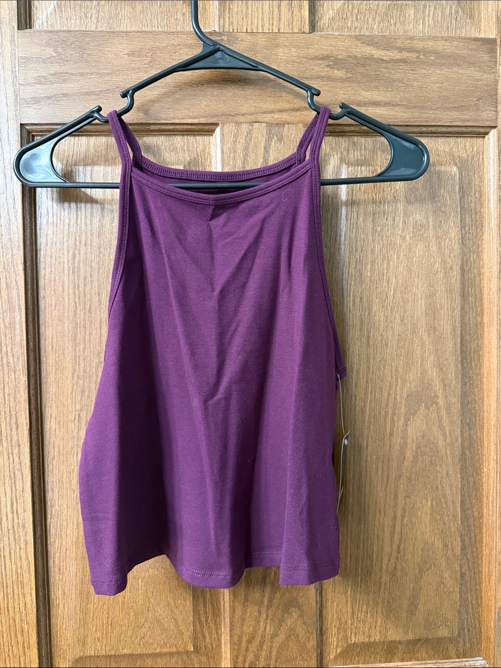 torrid Plum and Black High-Neck Cropped Tank